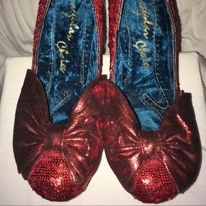 Irregular Choice red sequin shoes 39.5